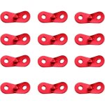12pcs tendeur de corde tendeur camping en alliage d'aluminium crochet ajusteur de corde durable antidrapant ...