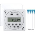 [jamais utilis�] 12v 16a prise programmateur digital � 16 programmes horloge programmable minuteur prise ...