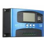 12v / 24v contrleur de charge rgulateur panneau solaire mppt de batterie intelligent avec 5v double ...
