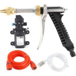 12v portable 130psi nettoyeur haute pression pompe  eau kit tuyau 80w voiture puissant nettoyant de ...