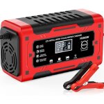 12v6a chargeur de batterie moto, chargeur moto batterie mainteneur avec automatique rparation fonction ...