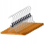 12x cintres, pantalons, cintres doubles en bois - kadax