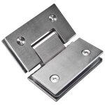135� charni�re de douche sans cadre � verre support de charni�res porte douche 304 acier inoxydable 2pcs ...