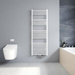 140x50cm sèche serviettes radiateur eau chaude vertical chauffage 568w, tubes ronds - blanc - meykoers ... 140x50cm sèche serviettes radiateur eau chaude vertical chauffage 568w, tubes ronds - blanc - meykoers ...