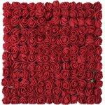 144 pieces rouge fonc� fleurs artificielles, mini rose en mousse, petite fausse rose pour diy saint valentin ...