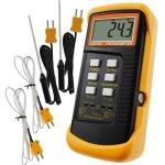 ?149�71�41mm?thermom�tre de type k avec capteur de thermocouple 1300 � c (� c, � f et k avec 4 thermocouples ...