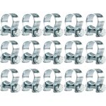 Union - 15 pièces collier de serrage métallique inox 12 - 14mm colliers serrage collier durite réglables ... Union - 15 pièces collier de serrage métallique inox 12 - 14mm colliers serrage collier durite réglables ...