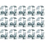 15 pi�ces collier de serrage m�tallique inox 12 - 14mm colliers serrage collier durite r�glables pour ...