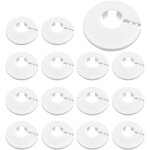 15 pices colliers de tuyau de radiateur couvercle blanc solide de pipe en plastique pour tuyau rosace ...