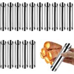 15 pi�ces moules � cr�me en acier inoxydable, tubes cannoli moules, tubes de cannoli avec pour cuisine ...