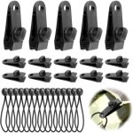 15 pièces pince pour bache et 15 pièces tendeur elastique tendeur bache 15cm fixation bache multifonction ... 15 pièces pince pour bache et 15 pièces tendeur elastique tendeur bache 15cm fixation bache multifonction ...