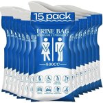 15 pi�ces urinoir hhomme portable, 800ml toilette portable, wc portable sac pour homme, femme, enceinte, ...