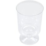 15 verres � pied verrines 10cl transparent