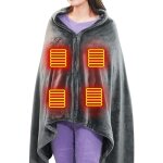 150 x 85cm ch�le de couverture chauffante, usb portable couvertures chauffant avec 3 niveaux de r�glage ...