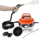 1500w nettoyeur vapeur , nettoyeur vapeur � main, avec 3 t�tes de brosse r�glables sur 6 niveaux, 10s ...