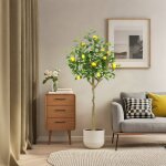 150cm grand citronnier artificiel - grand arbre en pot - pour l'int�rieur et l'ext�rieur - d�coration ...