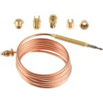 150cm kit thermocouple � gaz universel m6x0, 75, thermocouple de s�curit� avec 5 raccords, dispositif ...