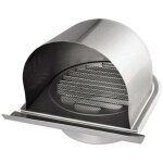 150mm grille aeration de ventilation inox, grille de hotte chemin�e ronde ext�rieur, grille d'a�ration ...