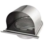 150mm grille aeration de ventilation inox, grille de hotte chemin�e ronde ext�rieur, grille d'a�ration ...