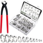 150pcs acier inoxydable 304 6 - 33. 1mm colliers de serrage � simple oreille, collier de serrage pour ...