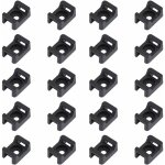 150pcs attache de câble noir supports 23mmx16mm de type selle support de base de câble 150pcs attache de câble noir supports 23mmx16mm de type selle support de base de câble