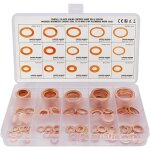 150pcs rondelle cuivre joint vidange assortiment kit m5, m6, m8, m10, m12, m14, m16, m18, m20, m22, 15 ...