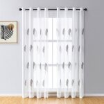150x250cm, gris + blanc rideau salon - beau avec motif d'arbre, rideaux voilage à oeillets, décoration ... 150x250cm, gris + blanc rideau salon - beau avec motif d'arbre, rideaux voilage à oeillets, décoration ...