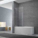 Swiss aqua technologies - 150x80 cm tgd new pare - baignoire pivotant en verre, orientation gauche et ...