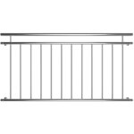 Mucola - 156cm balustrade de balcon v2a, barreau de ballustrade, grille de fentre
