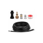 Start - 15m kit tuyau déboucheur flexible haute pression avec adaptateur convient pour kärcher k2 k3 ... Start - 15m kit tuyau déboucheur flexible haute pression avec adaptateur convient pour kärcher k2 k3 ...