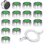 15pcs mousseur robinet, acier inoxydable a�rateur de robinet m24 avec filtre en abs, economiseur d'eau ...