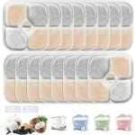 16 filtre fontaine eau chat et 2 tuyaux, pour fontaine eau cat pixi, filtre fontaine chat se compose ...