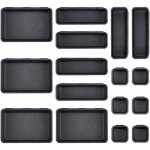 16 pcs bureau tiroir organisateur ensemble 3 plateaux de taille organisateurs de maquillage en plastique ...