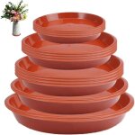 16 pi�ces coupelle pot de fleur rouge: 14 / 18 / 20 / 24 / 28 soucoupes pour plantes, pour l'int�rieur ...