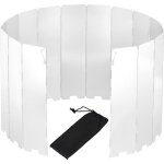 16 plaques pare - vent pliable en aluminium pare - brise pour rechaud de camping plein air pare - brise ...