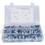 160 pices 5 - 23mm double oreille o clips pinces de tuyau, rglable double oreille colliers de tuyauterie, ...