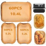 160 pices papier cuisson air fryer ninja af500eu / af500eucp, rsistant  la chaleur, papier friteuse ...