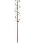 17cm capacit spirale verre pluviomtre cadre en mtal jardin pluviomtre bronze fer tube extrieur pluviomtr ...