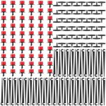 180pcs kit d'irrigation de goutte jardin, 60 embout de goutte  goutte rglable + 60 connecteurs en t ...