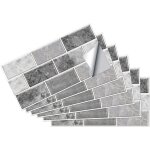 18pcs autocollants pour carreaux rectangulaire, stickers carrelage adh�sif imperm�able, pvc autocollants ...
