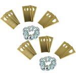18x lames compatible avec honda miimo 500, 310, 3000, 520 tondeuse - lames de rechange, or / argent, ...