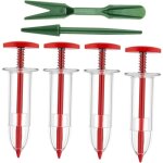 1ensemble mini distributeur de semences portatif outil de jardinage pour semoir � main �pandeurs rouges ...