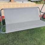 1pcs (138x50x50 cm, gris)housse de sige de balancelle, toile de balancelle jardin, impermable couverture ...