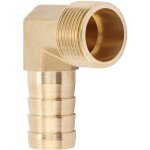 1pc 3 / 4  filetage mle en laiton coude raccord barbel� connecteur raccord de tuyau (19mm)