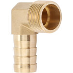 1pc 3 / 4  filetage mle en laiton coude raccord barbel� connecteur raccord de tuyau (19mm)