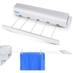 1pc blanc étendoir, séchoir à linge mural rétractable, étendage à linge mural, etandoire à linge intérieur, ... 1pc blanc étendoir, séchoir à linge mural rétractable, étendage à linge mural, etandoire à linge intérieur, ...