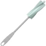 1pc bouteille b�b� brosse goupillons avec longue poign�e souple nettoyant bouteille en silicone pour ...