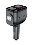 1pc double prise allume cigare, voltm�tre interrupteur chargeur de voiture pour t�l�phone portable tablette ...