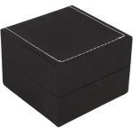 1pc nouvelle montre en cuir pu noir prsent cadeau vitrine bracelet bracelet bijoux bote de rangement ...