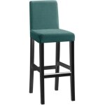 1pcs short back long checkered jacquard chair covers - dark green, one - piece stretch chair covers, ...